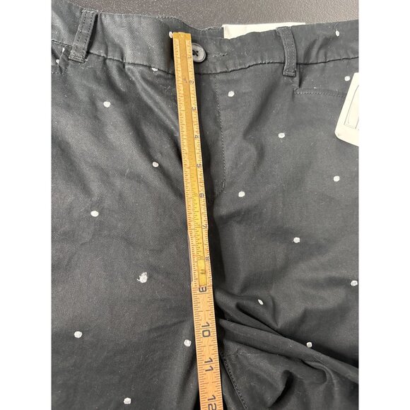 Croft & Barrow Women's Black Polka Dot Slimming Capri Pants Size M - Picture 8 of 10